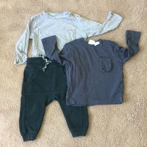 Zara pants and 2 tees (SOLD ON KIDZEN)